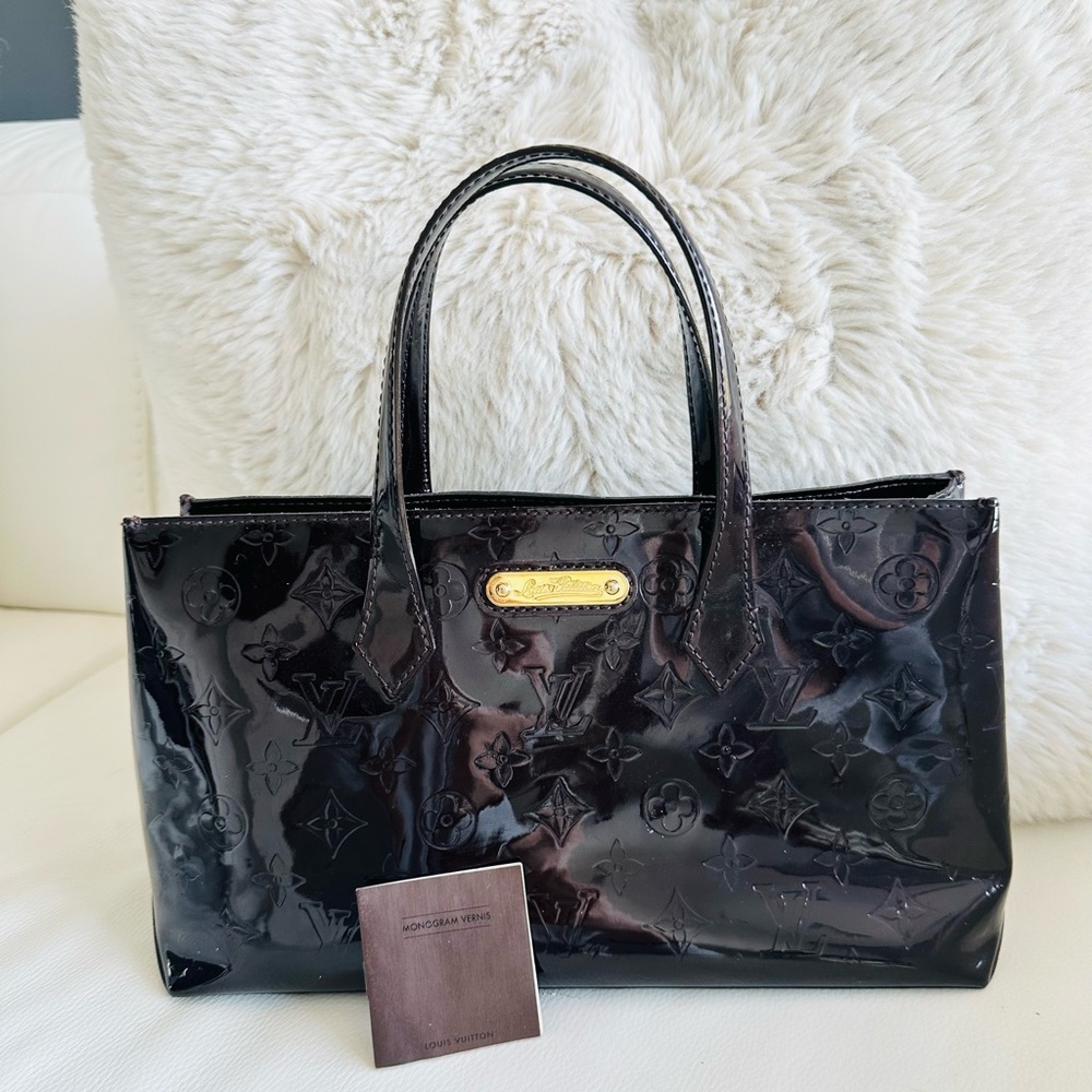 AUTHENTIC Vintage Louis Vuitton Vernis Wilshire PM Amarante Burgundy